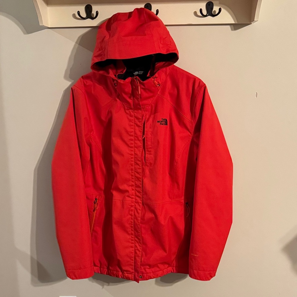 The North Face Red/Coral Hooded Winter Jacket
